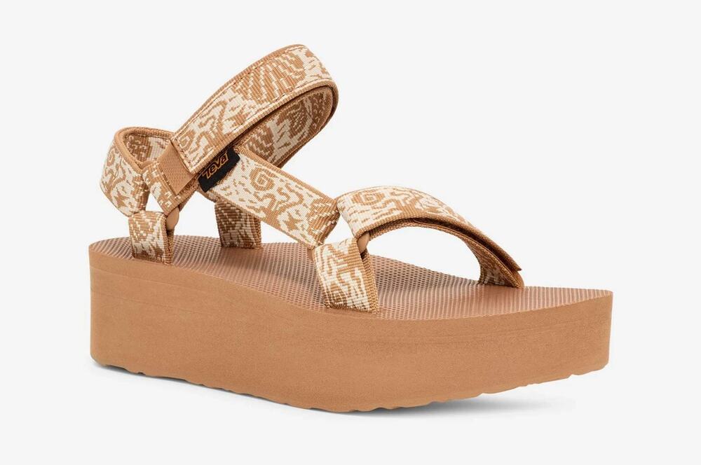 Teva Flatform Universal Sierra Tanzine Strappy Sandal Women's NEW